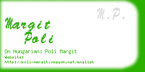 margit poli business card